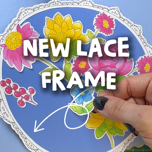 Round Lace Frame Template